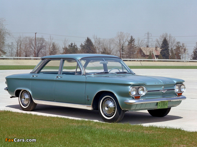 Images of Chevrolet Corvair Monza 900 Sedan (09-69) 1964 (640 x 480)