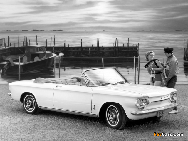 Pictures of Chevrolet Corvair Monza 900 Convertible (09-67) 1963 (640 x 480)