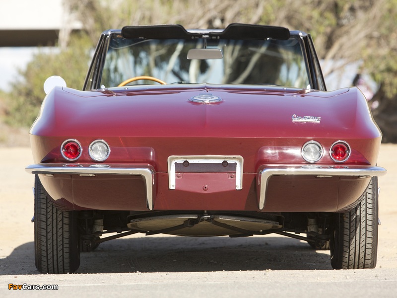 Chevrolet Corvette Sting Ray 327 Convertible (C2) 1966 wallpapers (800 x 600)