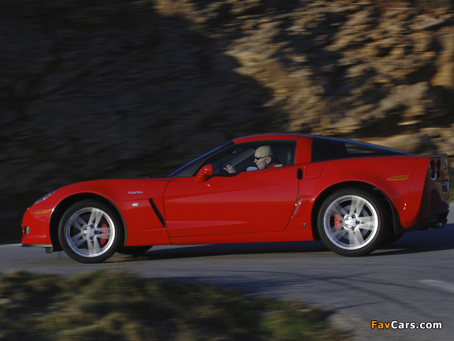 Chevrolet Corvette Z06 (C6) 2006–08 wallpapers (640 x 480)