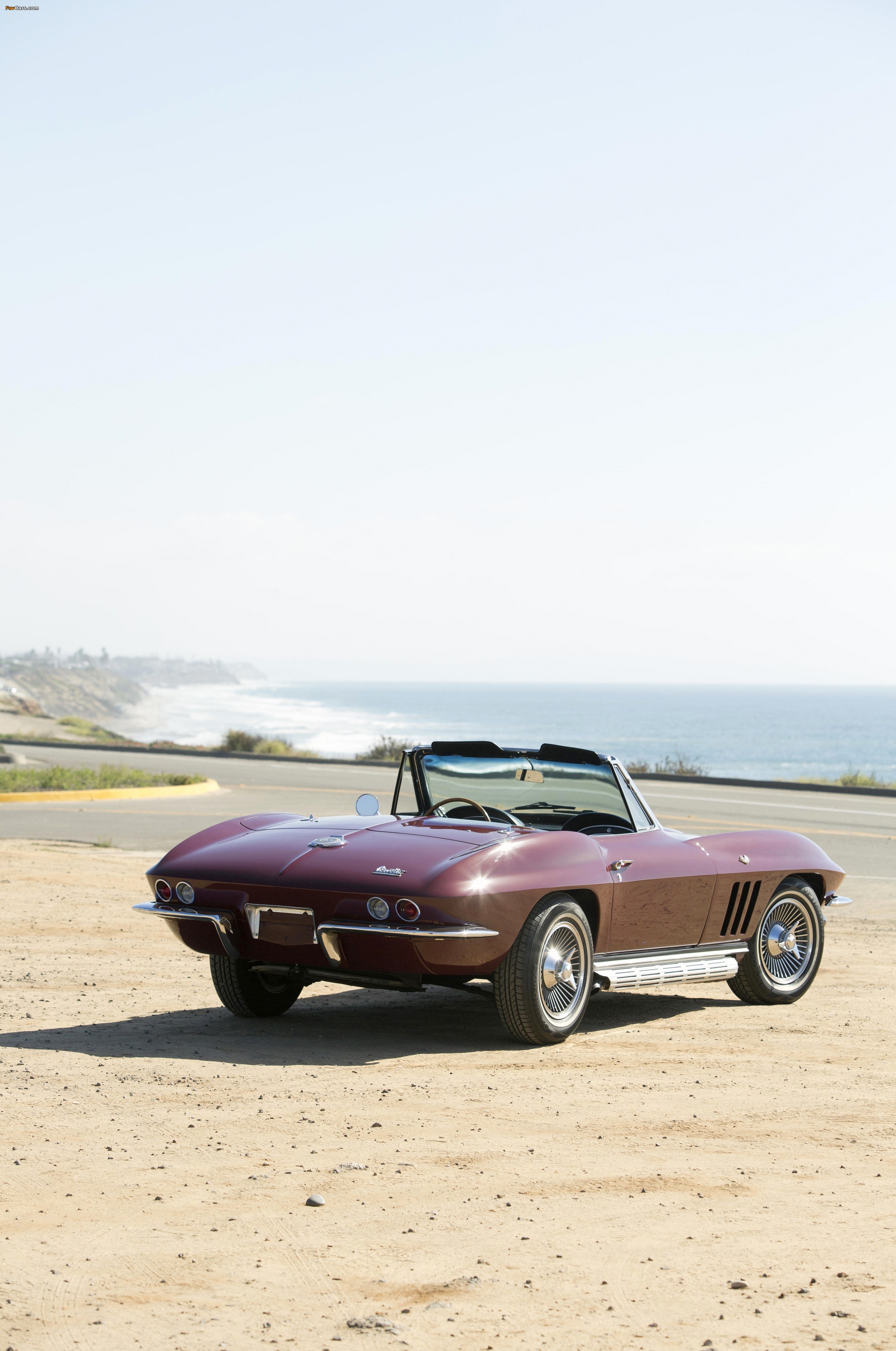 Images of Chevrolet Corvette Sting Ray 327 Convertible (C2) 1966 (2717 x 4096)
