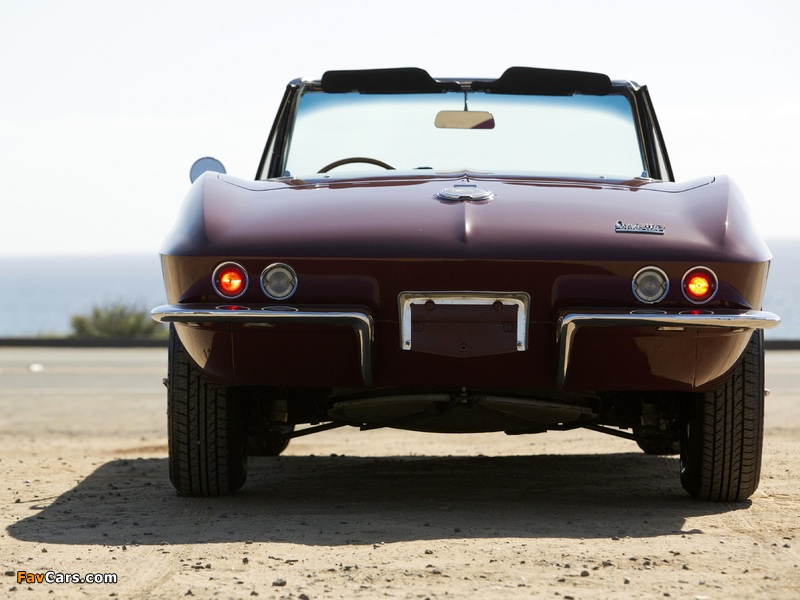 Chevrolet Corvette Sting Ray 327 Convertible (C2) 1966 wallpapers (800 x 600)