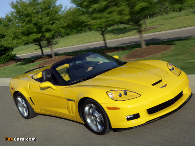 Chevrolet Corvette Grand Sport Convertible (C6) 2009–13 wallpapers (640 x 480)