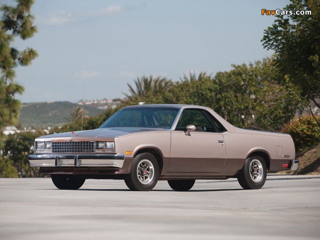 Chevrolet El Camino 1982–87 wallpapers (640 x 480)