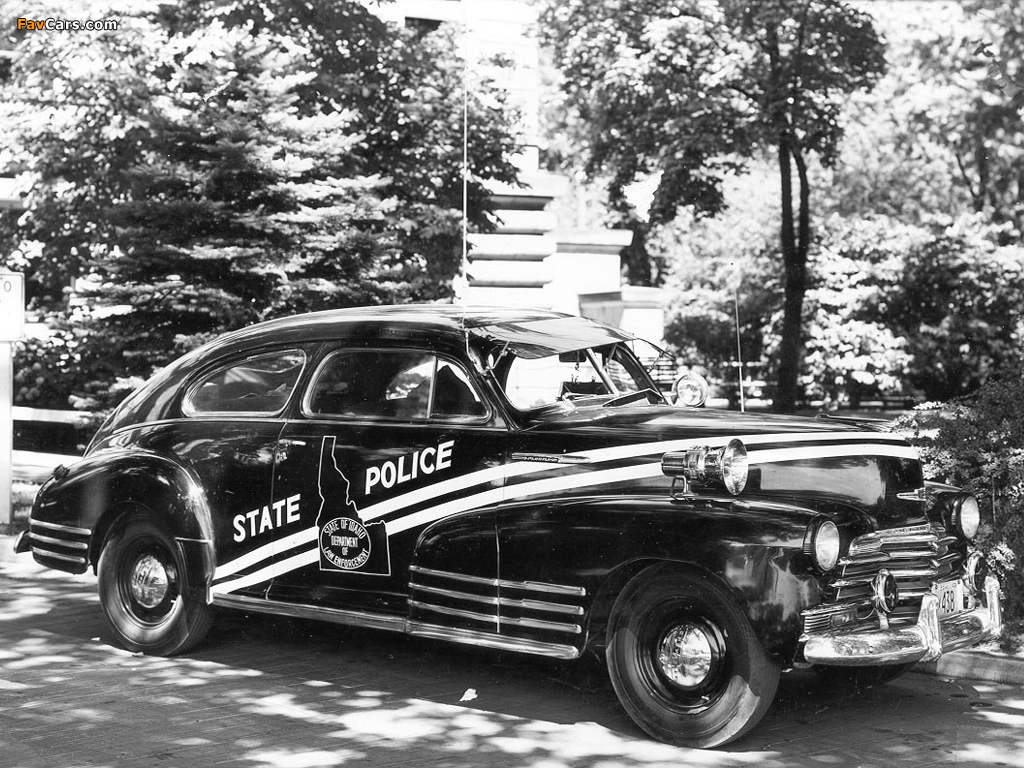 Chevrolet Fleetline Aerosedan Police 1947 wallpapers (1024 x 768)