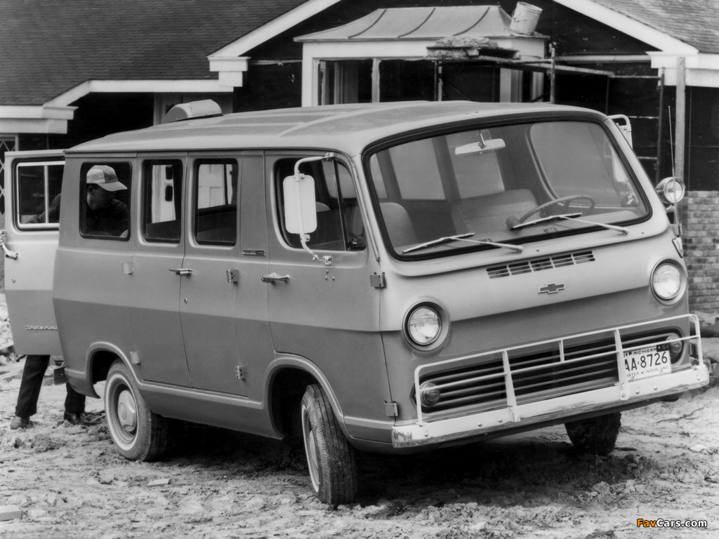Chevrolet Chevy Van (G10) 1964–66 wallpapers (1024 x 768)