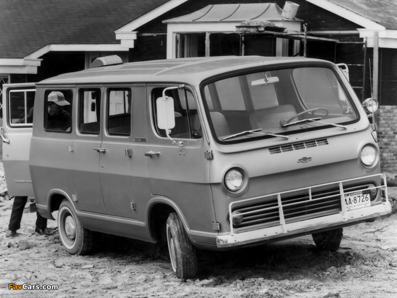 Chevrolet Chevy Van (G10) 1964–66 wallpapers (800 x 600)