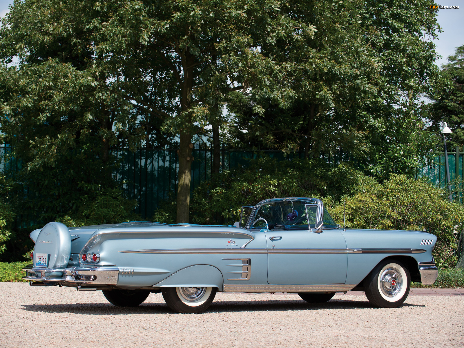 Chevrolet Bel Air Impala Convertible (F1867) 1958 images (1600 x 1200)