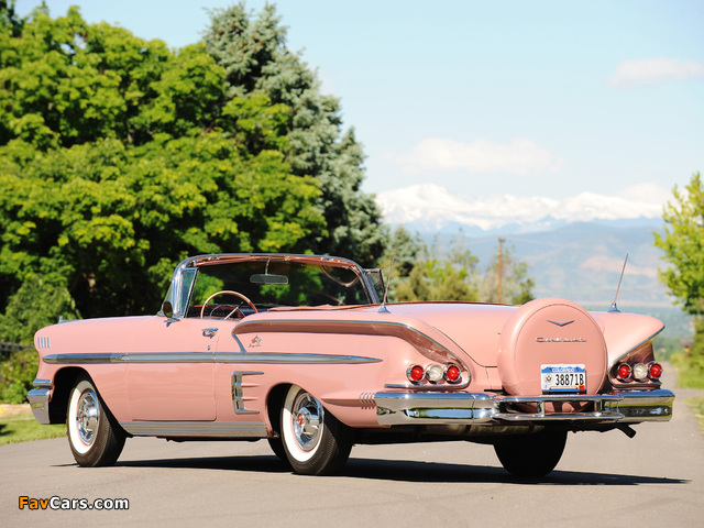 Chevrolet Bel Air Impala Convertible (F1867) 1958 images (640 x 480)