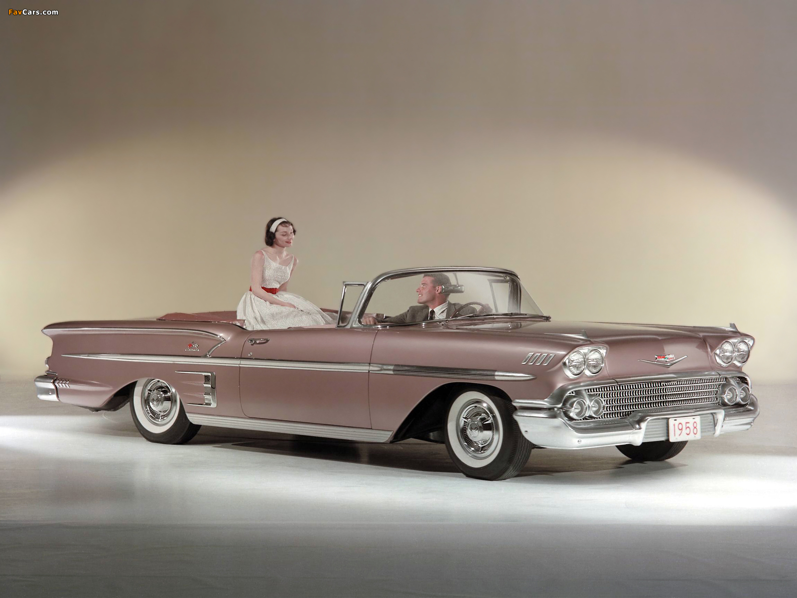 Chevrolet Bel Air Impala Convertible (F1867) 1958 photos (1600 x 1200)