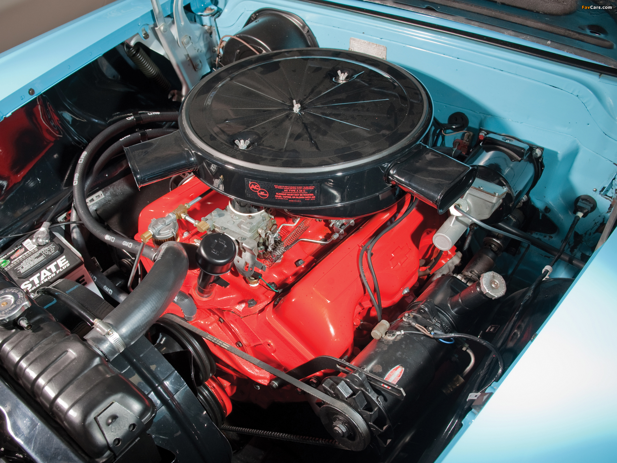 Chevrolet Bel Air Impala 348 Super Turbo-Thrust Tri-Power Convertible 1958 pictures (2048 x 1536)