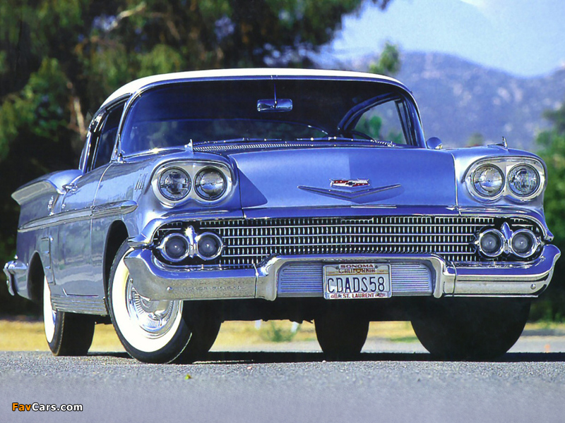 Chevrolet Bel Air Impala Convertible 1958 wallpapers (800 x 600)