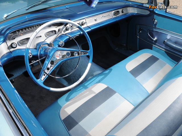 Chevrolet Bel Air Impala Convertible (F1867) 1958 wallpapers (640 x 480)