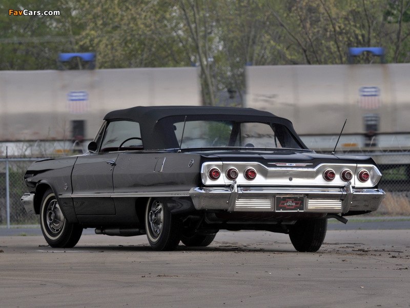 Chevrolet Impala SS Convertible (1467) 1963 wallpapers (800 x 600)