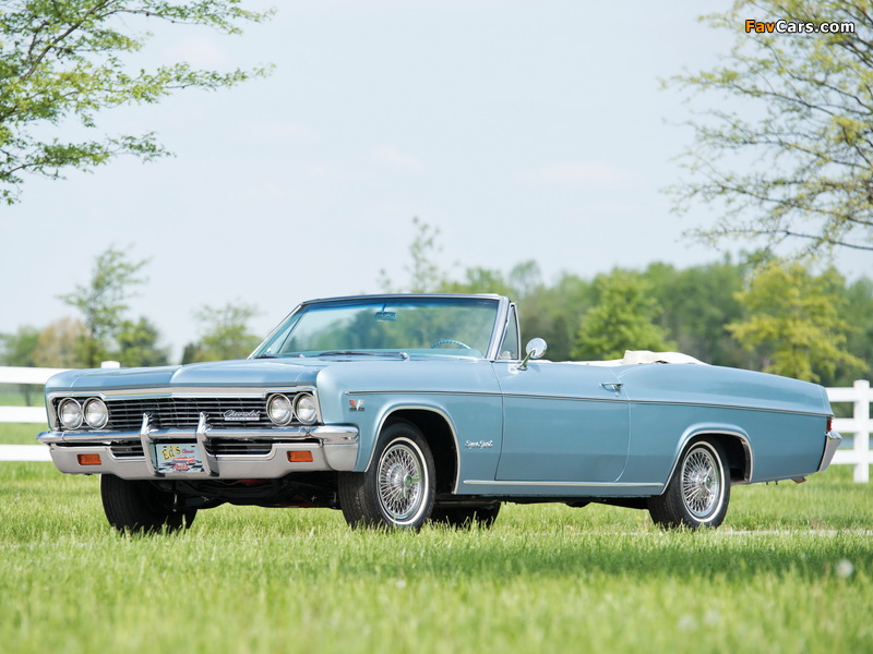 Chevrolet Impala SS 396/325 Convertible (6867) 1966 pictures (800 x 600)