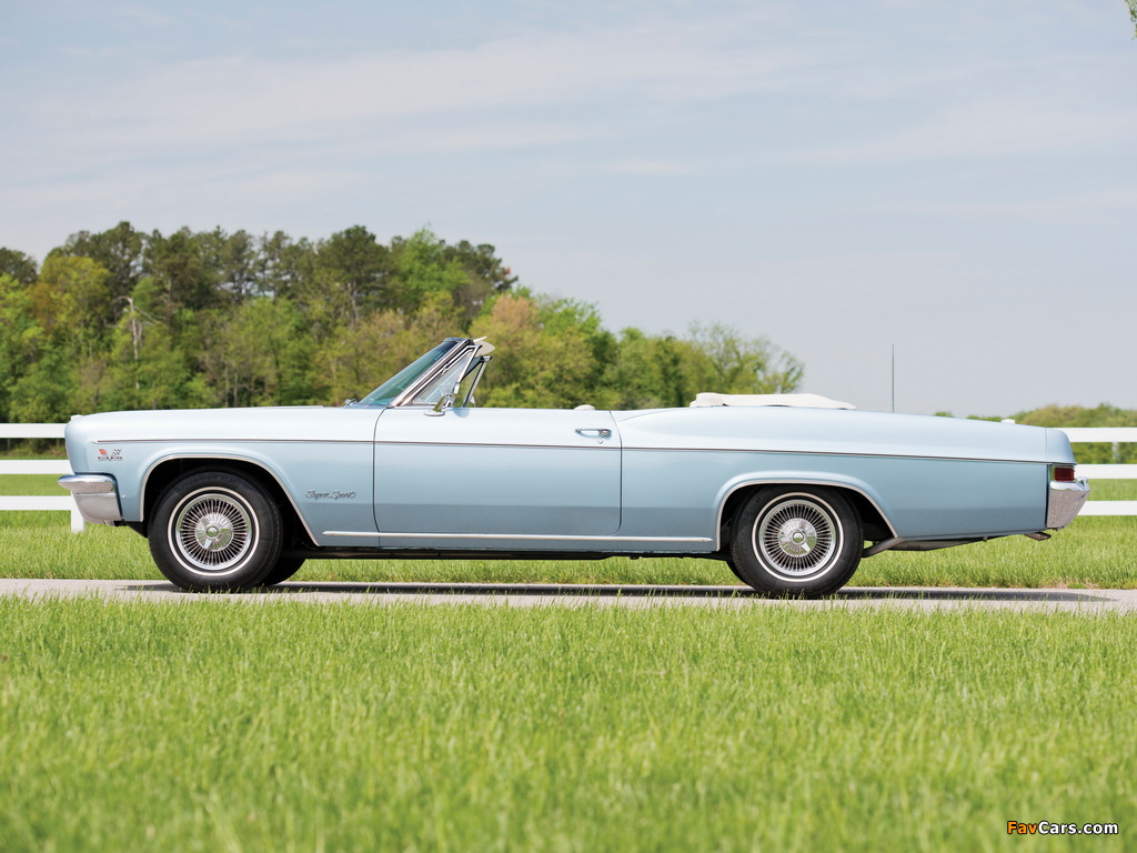 Chevrolet Impala SS 396/325 Convertible (6867) 1966 wallpapers (1024 x 768)