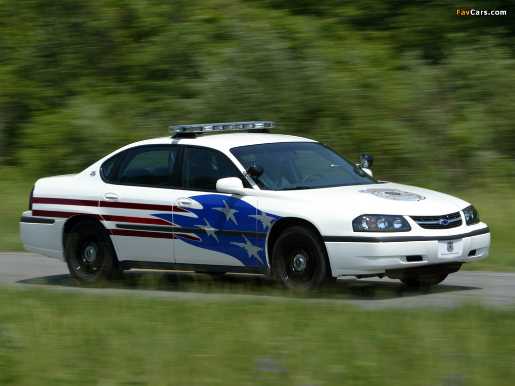Chevrolet Impala Police 2001–07 wallpapers (1024 x 768)