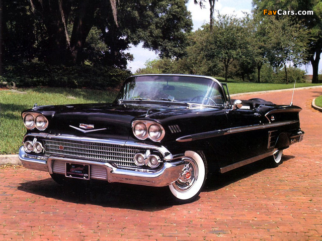 Images of Chevrolet Bel Air Impala Convertible (F1867) 1958 (640 x 480)