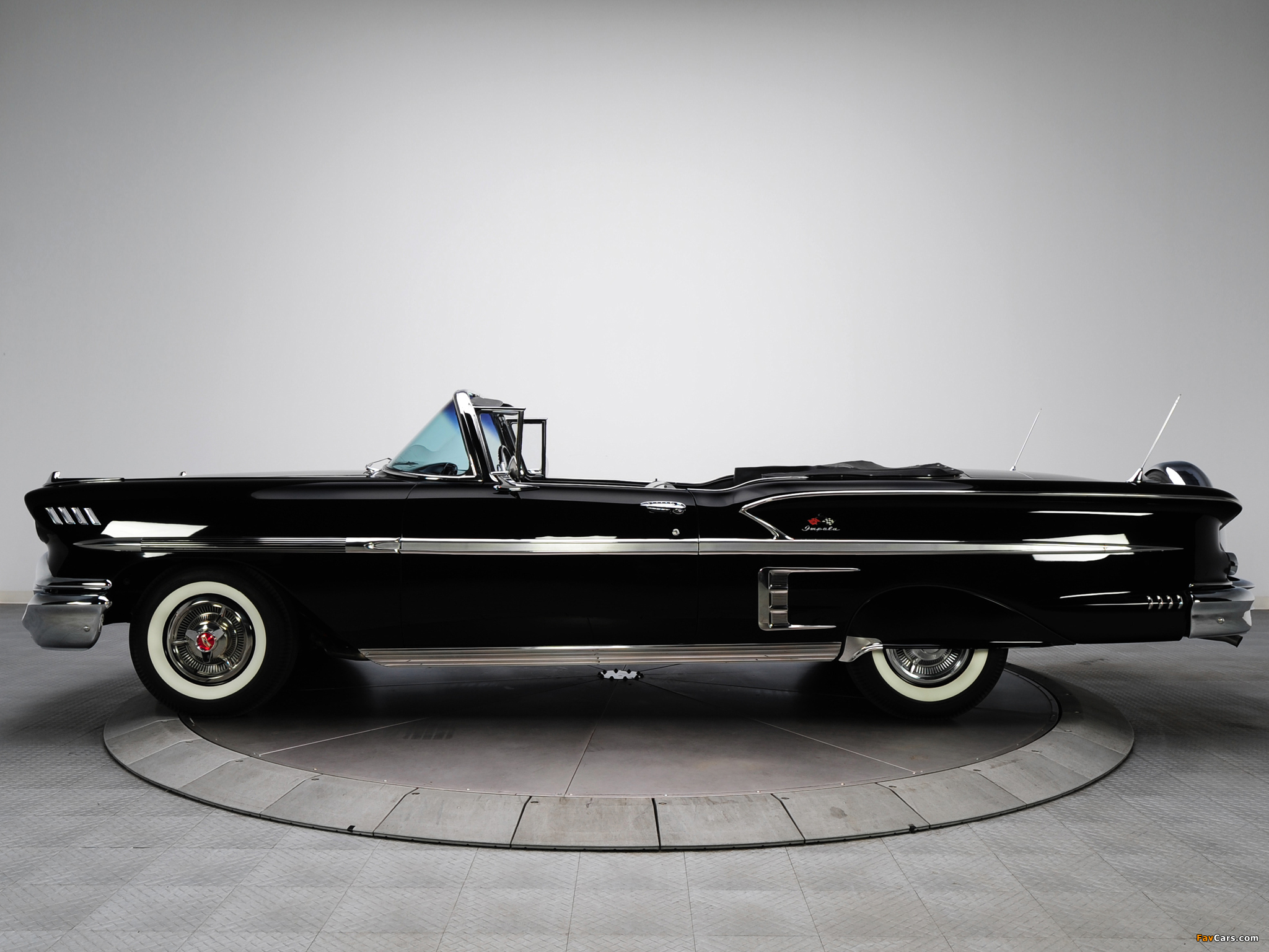 Photos of Chevrolet Bel Air Impala 348 Super Turbo-Thrust Tri-Power Convertible 1958 (2048 x 1536)