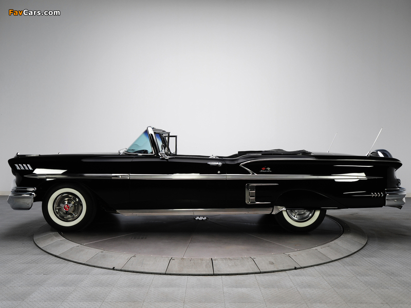 Photos of Chevrolet Bel Air Impala 348 Super Turbo-Thrust Tri-Power Convertible 1958 (800 x 600)