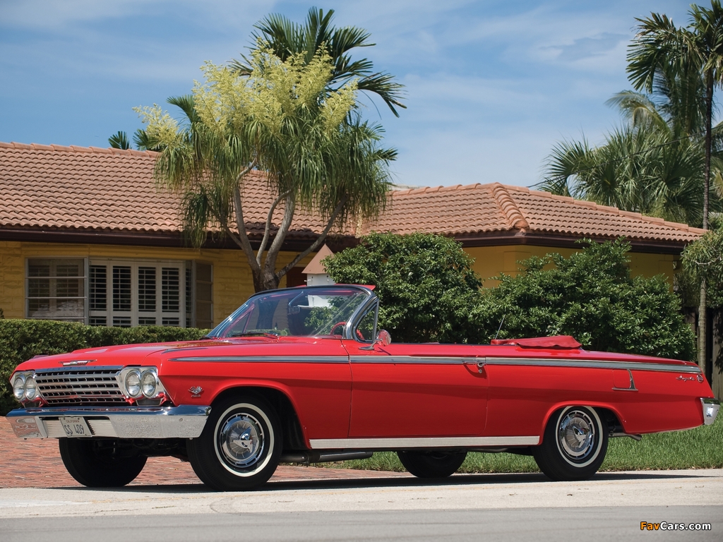 Photos of Chevrolet Impala SS 409 Convertible 1962 (1024 x 768)