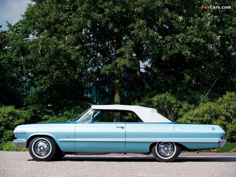 Photos of Chevrolet Impala SS Convertible (1467) 1963 (800 x 600)