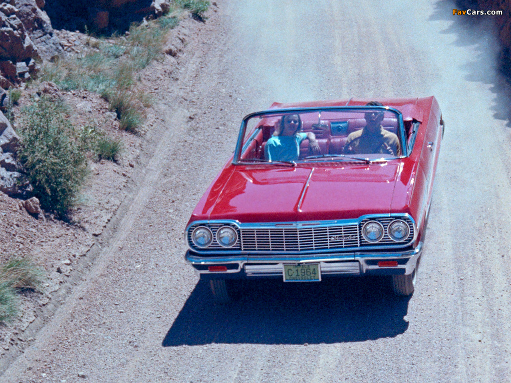 Photos of Chevrolet Impala Convertible (17/18-67) 1964 (1024 x 768)