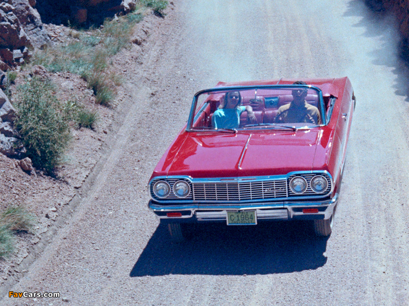 Photos of Chevrolet Impala Convertible (17/18-67) 1964 (800 x 600)