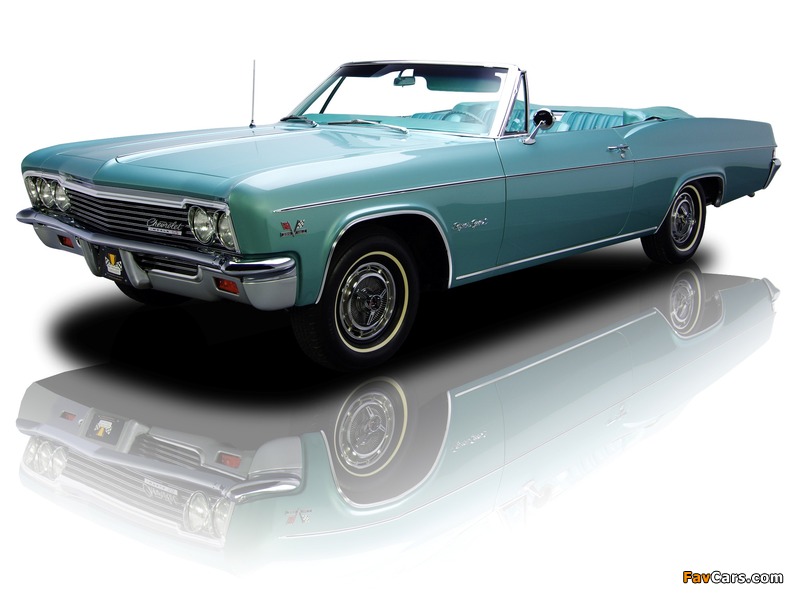 Photos of Chevrolet Impala SS 396/325 Convertible (6867) 1966 (800 x 600)