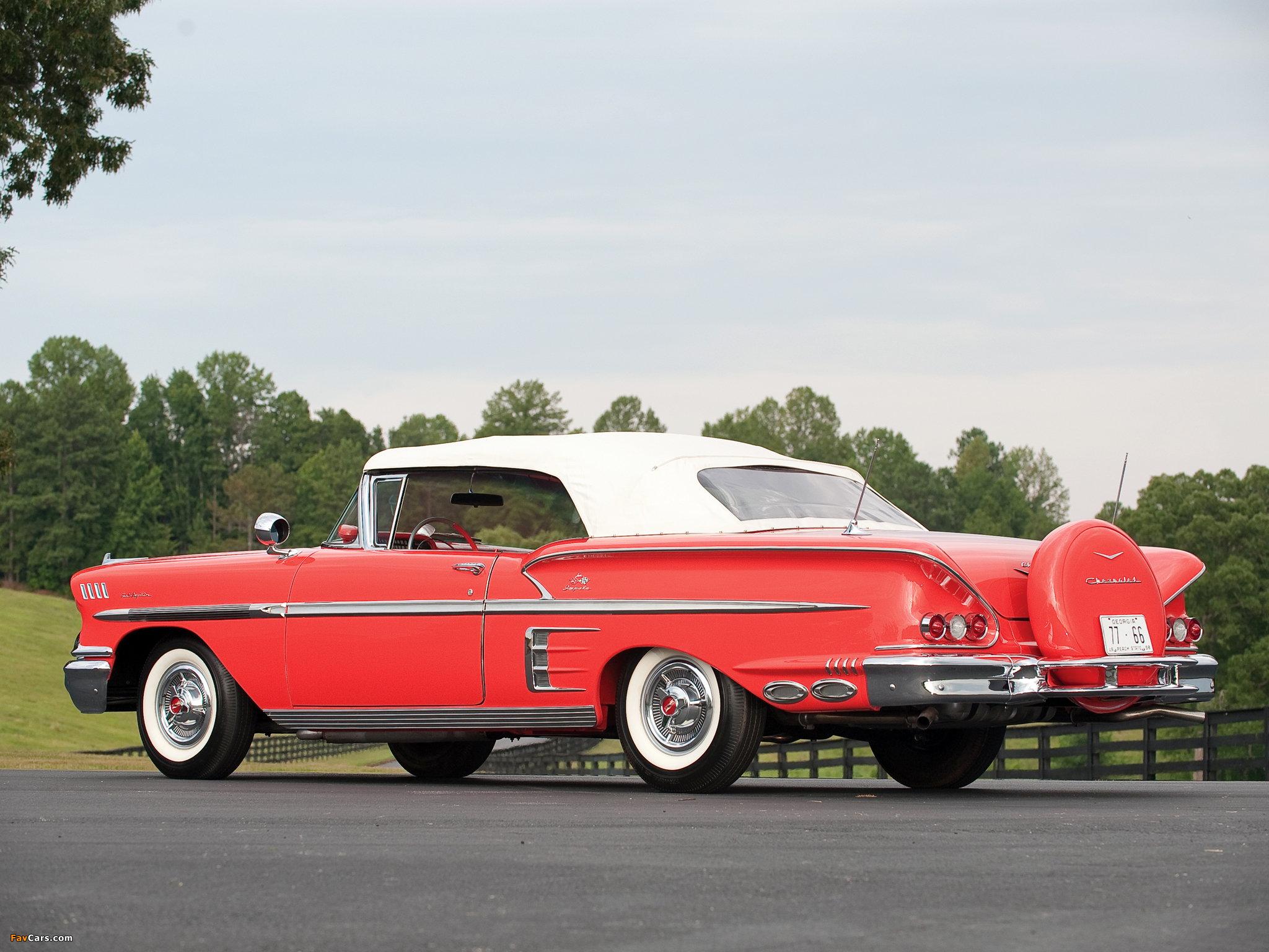 Pictures of Chevrolet Impala 283 Ramjet Convertible 1958 (2048 x 1536)