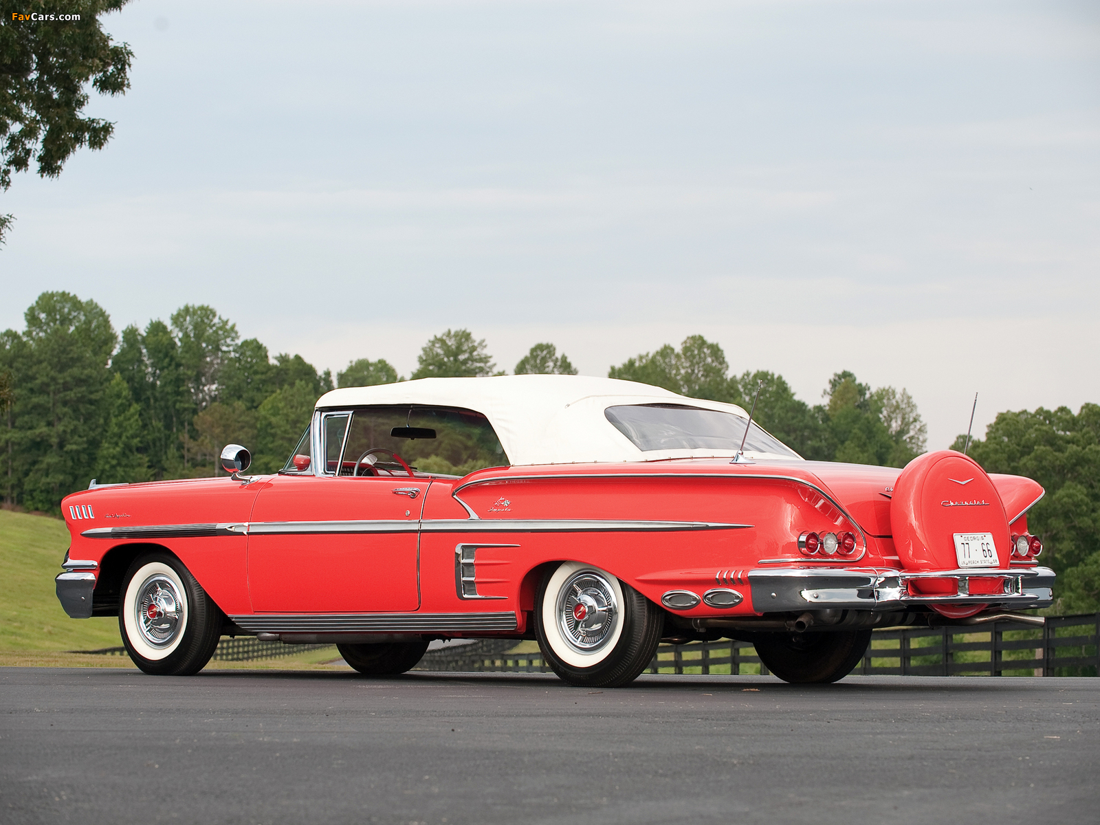 Pictures of Chevrolet Impala 283 Ramjet Convertible 1958 (1600 x 1200)