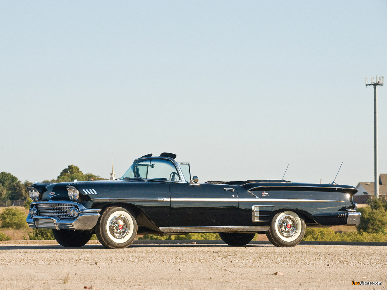 Pictures of Chevrolet Bel Air Impala 348 Super Turbo-Thrust Tri-Power Convertible 1958 (1280 x 960)