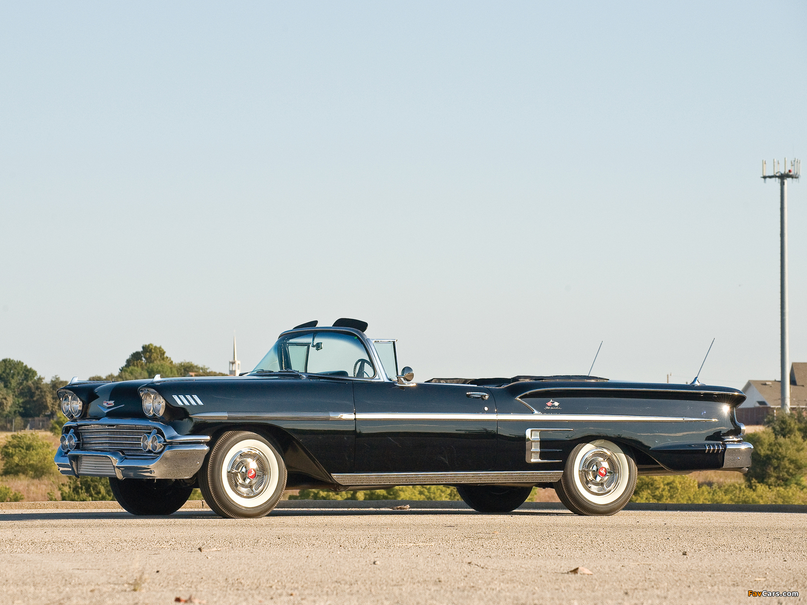 Pictures of Chevrolet Bel Air Impala 348 Super Turbo-Thrust Tri-Power Convertible 1958 (1600 x 1200)