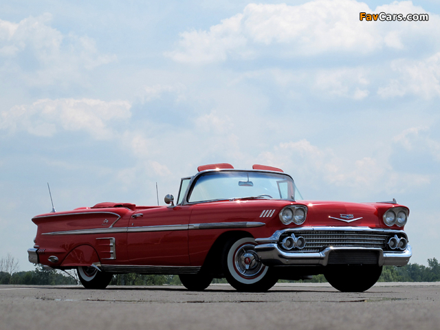 Pictures of Chevrolet Bel Air Impala Convertible (F1867) 1958 (640 x 480)