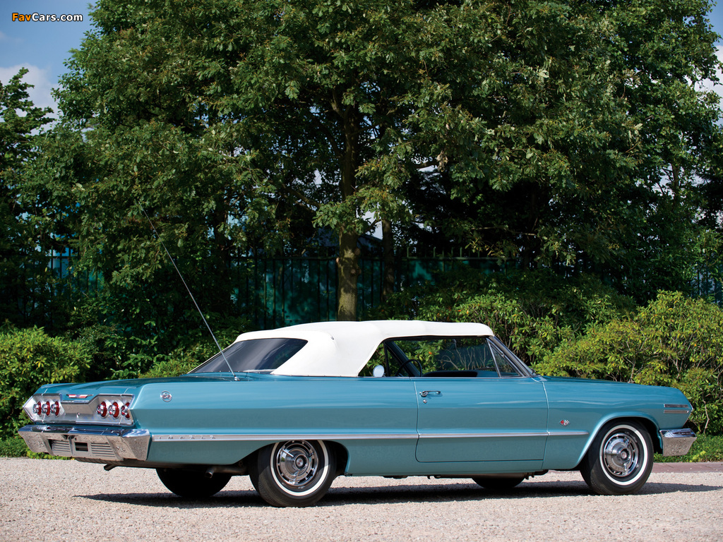 Pictures of Chevrolet Impala SS Convertible (1467) 1963 (1024 x 768)
