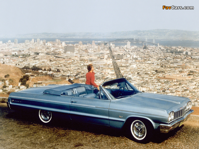 Pictures of Chevrolet Impala SS Convertible (13/14-67) 1964 (640 x 480)