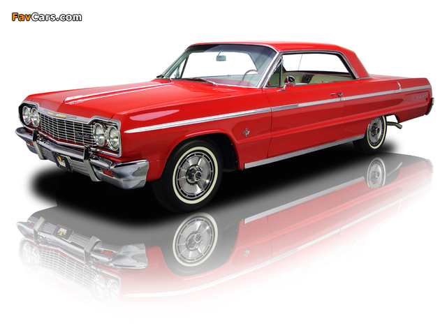 Pictures of Chevrolet Impala SS Sport Coupe (13/14-47) 1964 (640 x 480)