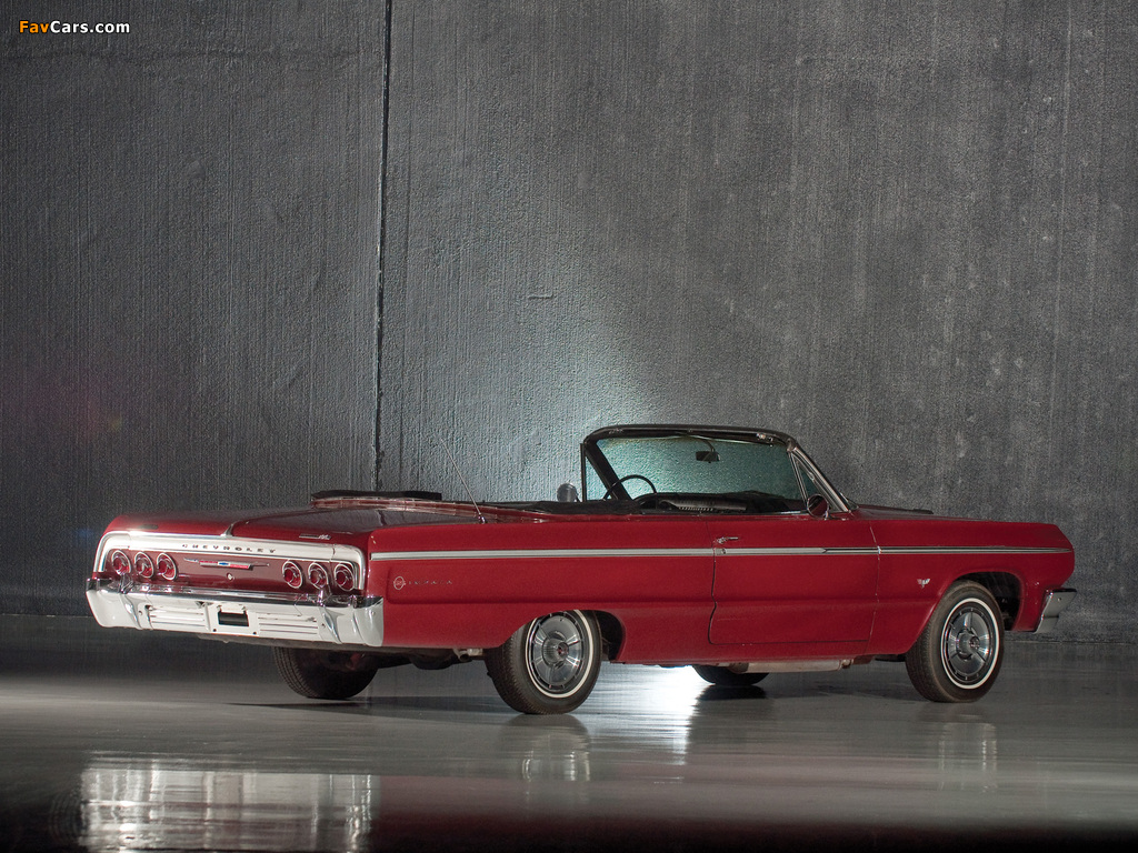 Pictures of Chevrolet Impala SS Convertible (13/14-67) 1964 (1024 x 768)