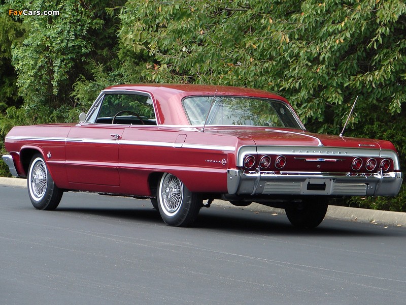 Pictures of Chevrolet Impala SS Sport Coupe (13/14-47) 1964 (800 x 600)