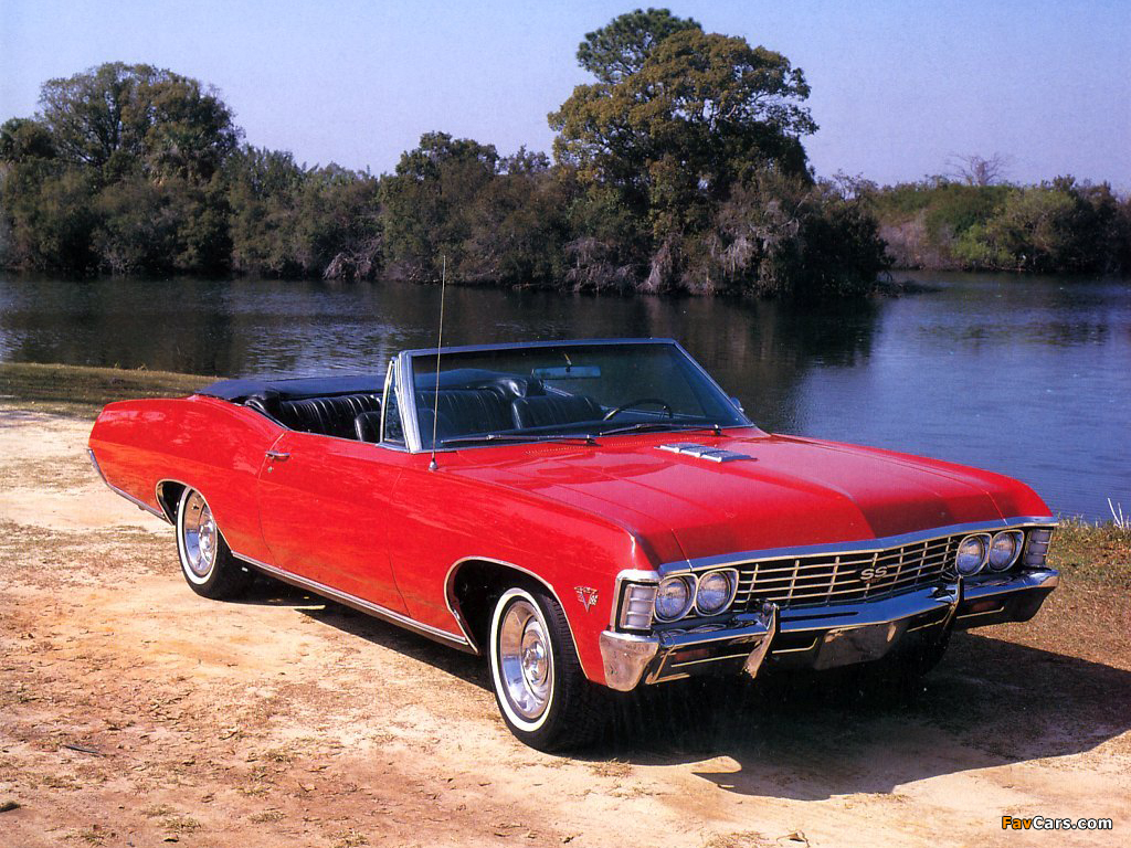 Pictures of Chevrolet Impala SS 427 Convertible 1967 (1024 x 768)