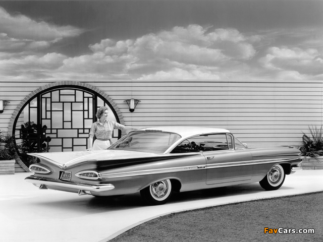 Chevrolet Impala Sport Coupe 1959 wallpapers (640 x 480)