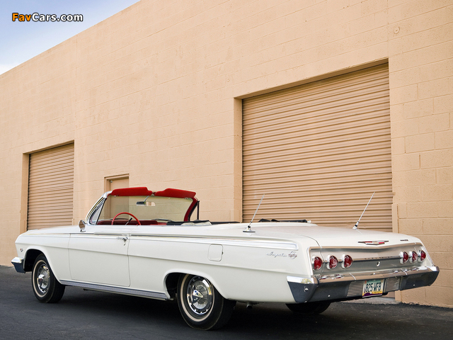 Chevrolet Impala SS Convertible 1962 wallpapers (640 x 480)