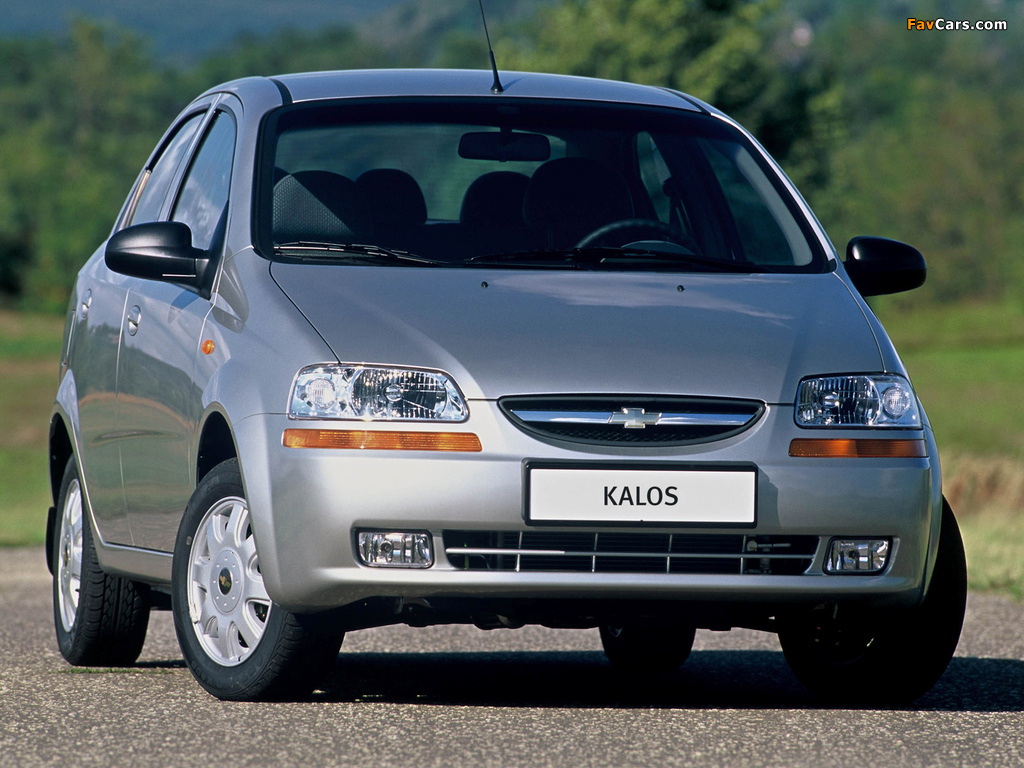 Chevrolet Kalos Sedan (T200) 2003–06 wallpapers (1024 x 768)