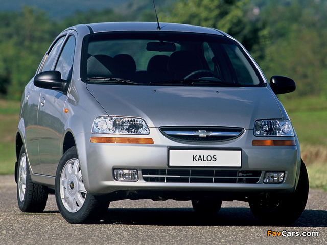 Chevrolet Kalos Sedan (T200) 2003–06 wallpapers (640 x 480)