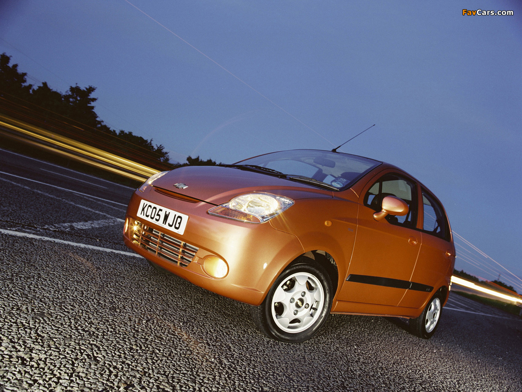 Pictures of Chevrolet Matiz UK-spec (M200) 2005–07 (1024 x 768)