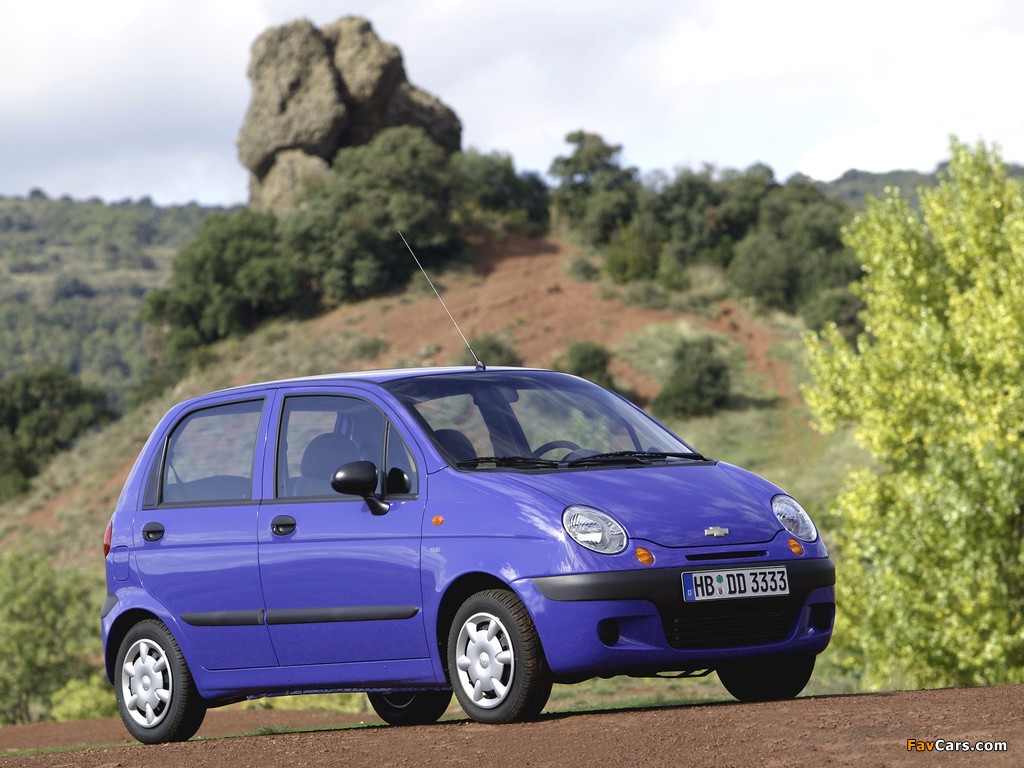 Chevrolet Matiz (M150) 2004–05 wallpapers (1024 x 768)