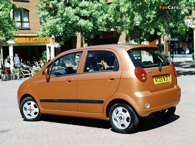 Chevrolet Matiz UK-spec (M200) 2005–07 wallpapers (640 x 480)