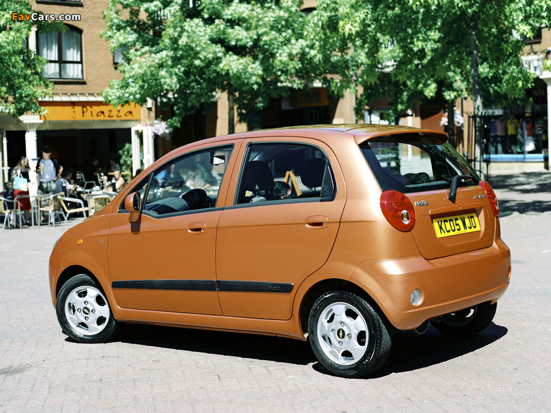 Chevrolet Matiz UK-spec (M200) 2005–07 wallpapers (800 x 600)