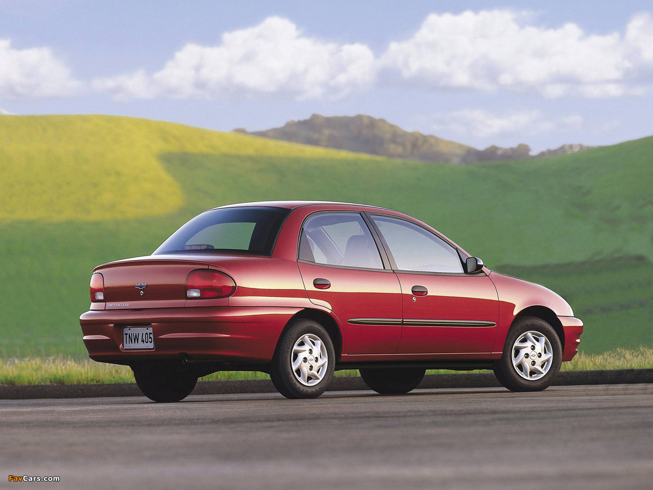 Chevrolet Metro Sedan 1998–2001 wallpapers (1280 x 960)