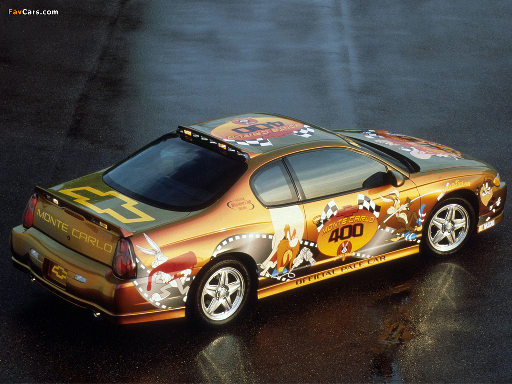 Chevrolet Monte Carlo 400 with Looney Tunes Pace Car 2001 wallpapers (1024 x 768)